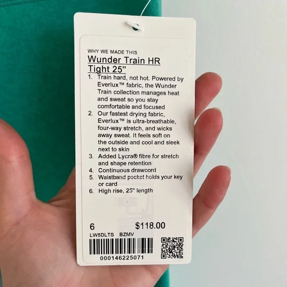 Lululemon Wunder Train High Rise Tight 25” - multiple sizes - Picture 2 of 7